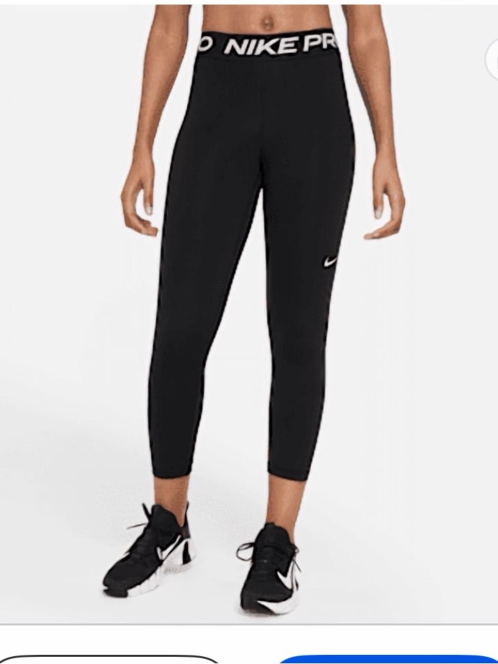 Nike Black 7/8 High-Rise Training Leggings